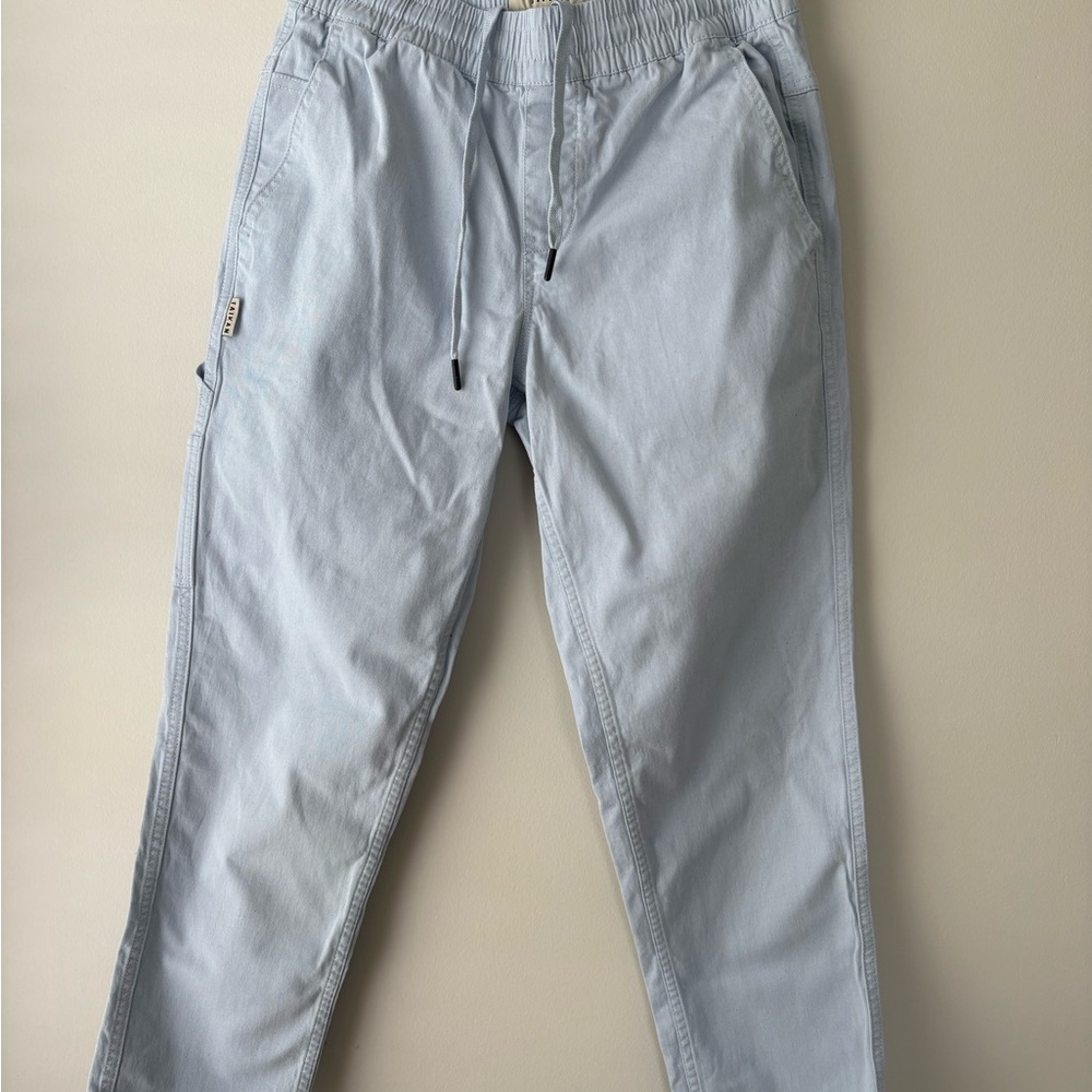 Light Blue Men's Casual Drawstring Pants TAIKAN